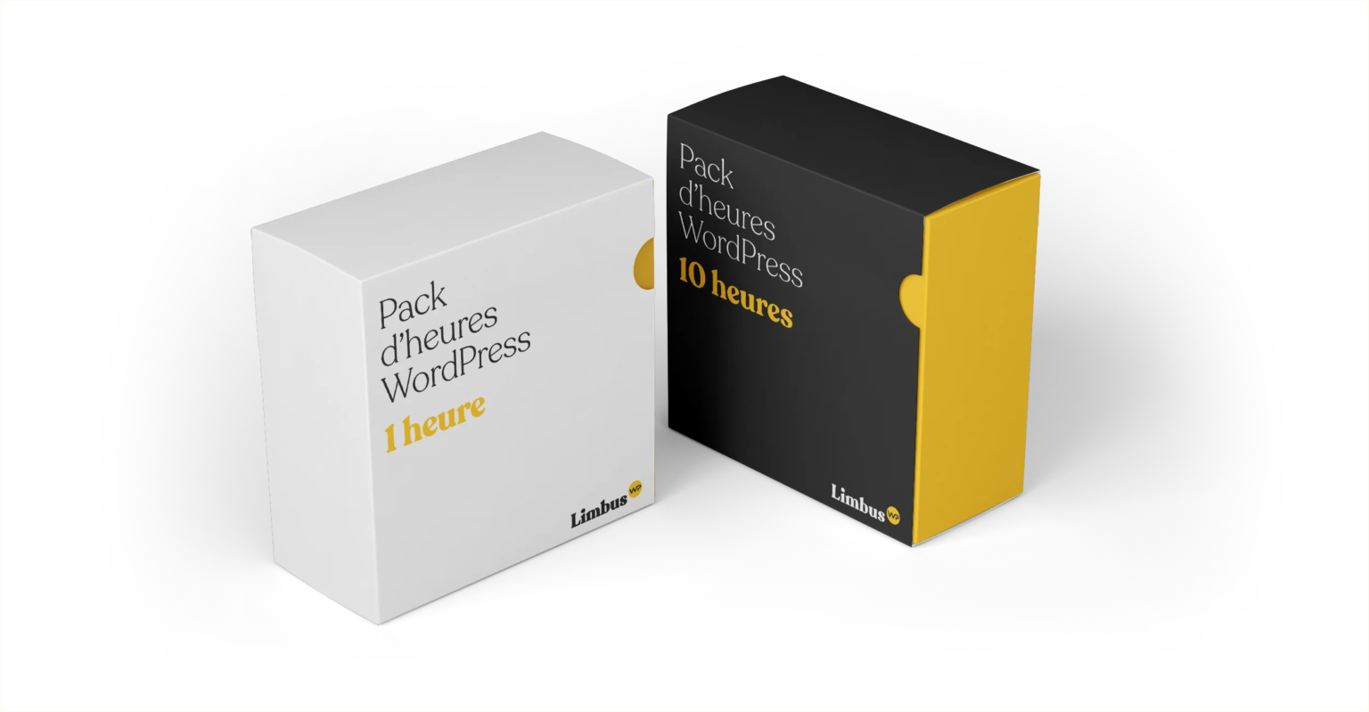 Coffrets Pack d’heures WordPress Limbus WP, de 1 heure à 10 heures