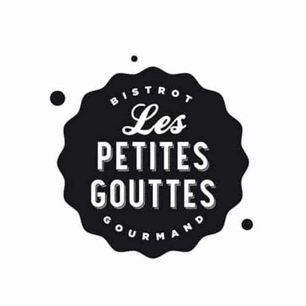 Logo Les Petites Gouttes, bistrot gourmand, réalisation Limbus