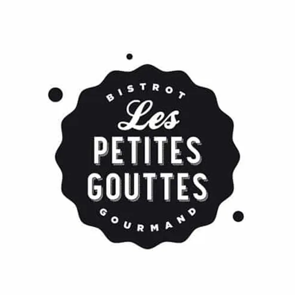Logo Les Petites Gouttes, bistrot gourmand, réalisation Limbus