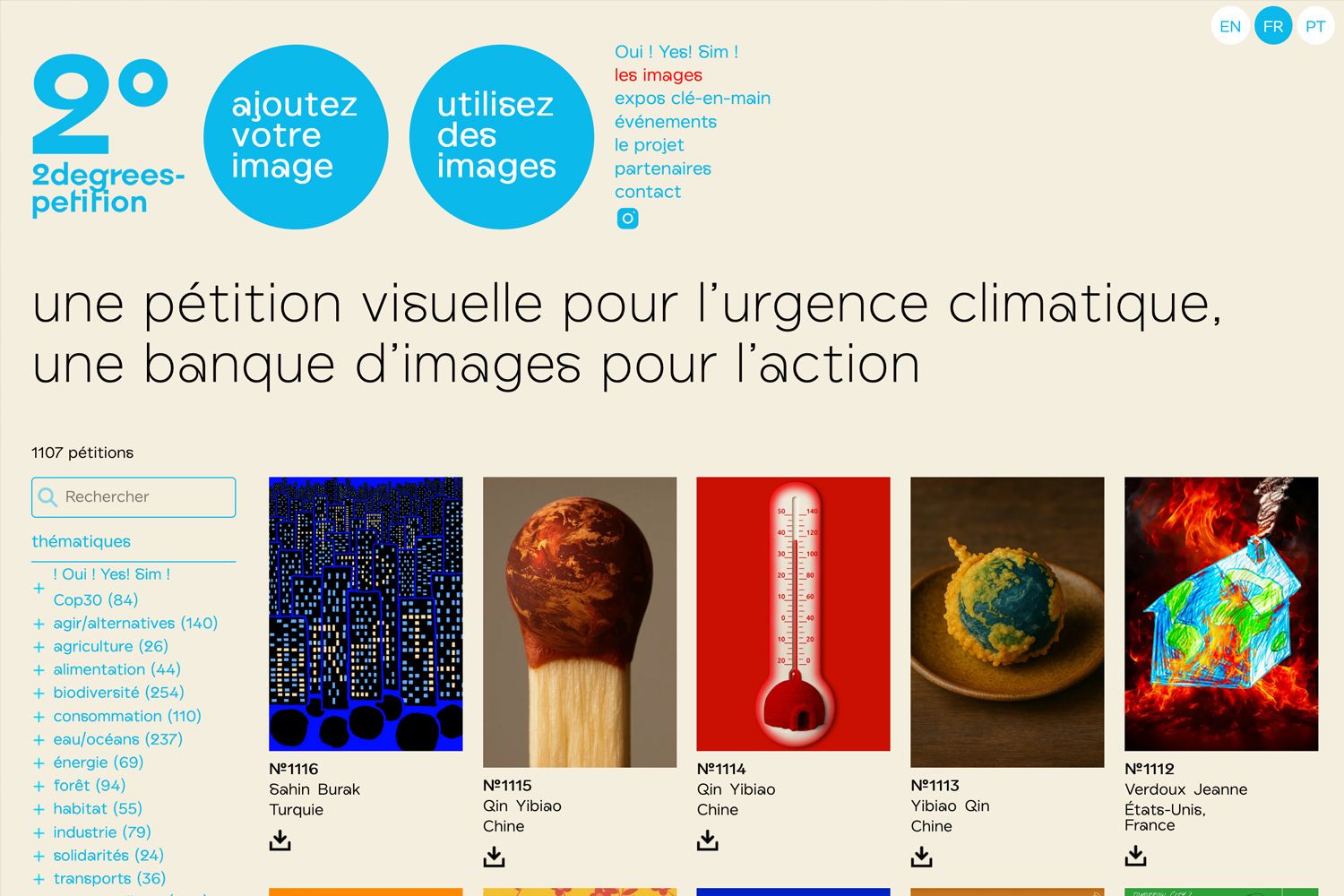 2degrees-petition : banque d’images pour l’urgence climatique