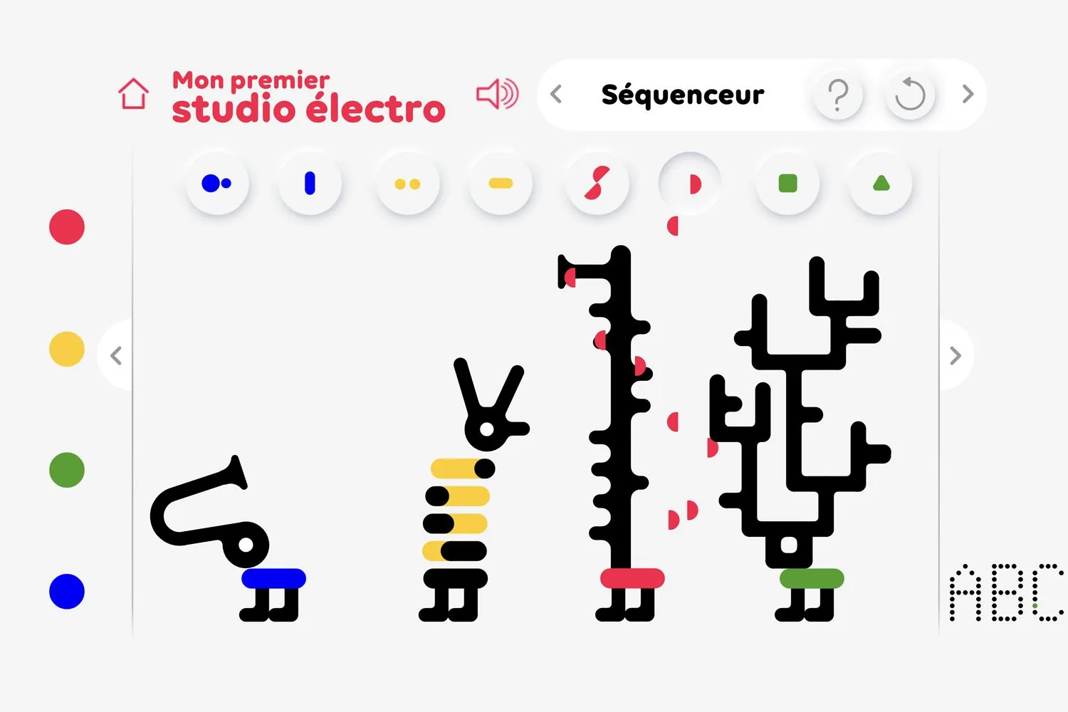 Mon premier studio électro : interface du séquenceur musical