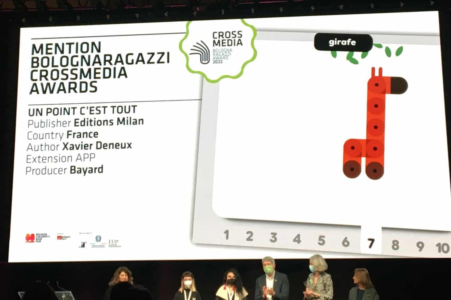 Un point c’est tout : mention Bologna Ragazzi CrossMedia Award 2022