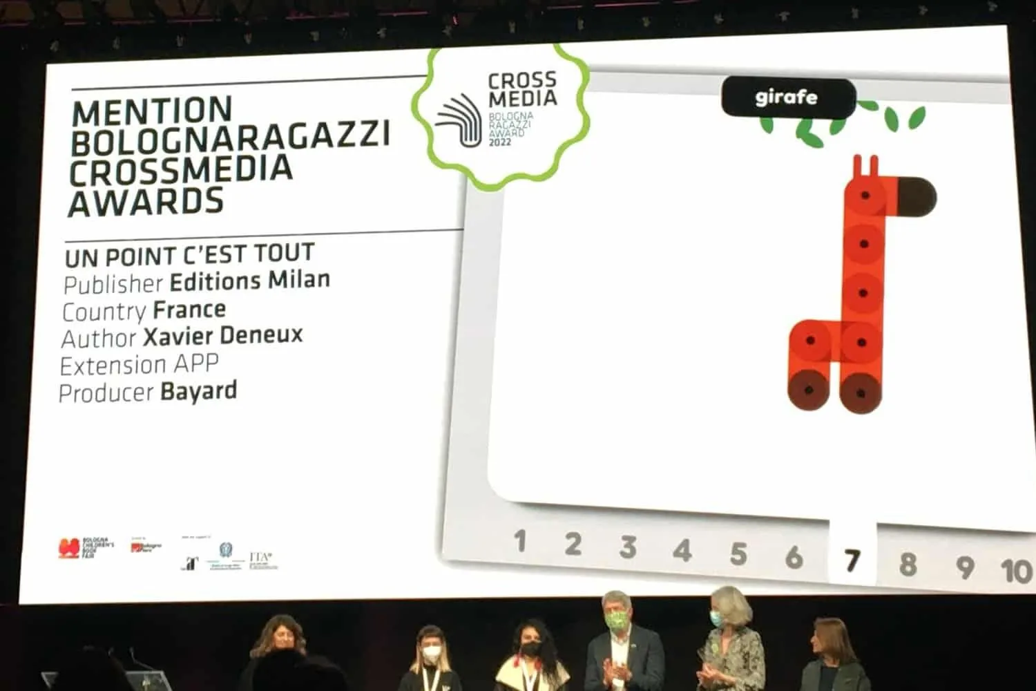 Un point c’est tout : mention Bologna Ragazzi CrossMedia Award 2022