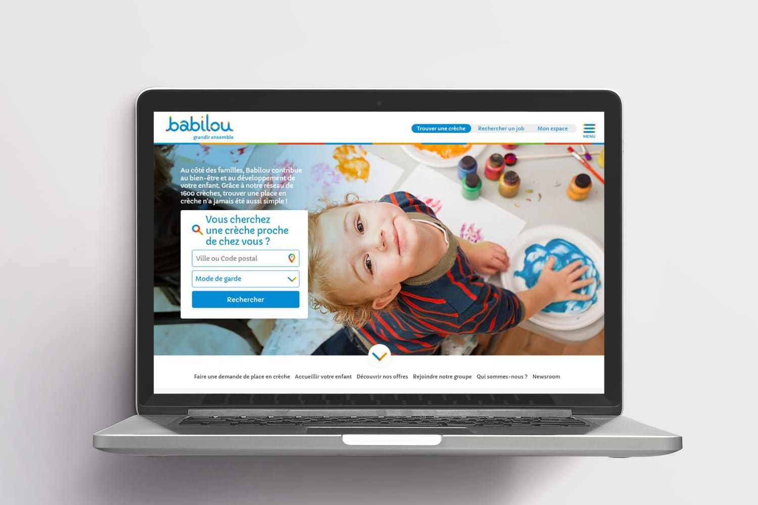 Babilou, réseau de crèches : moteur de recherche de place en crèche
