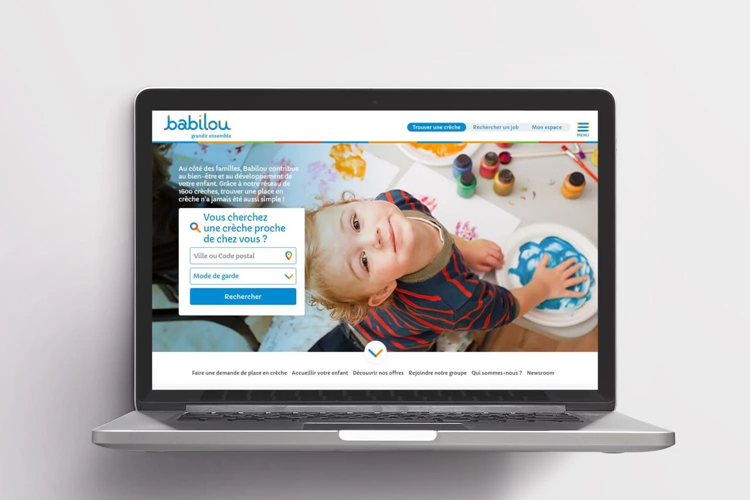 Babilou, réseau de crèches : moteur de recherche de place en crèche
