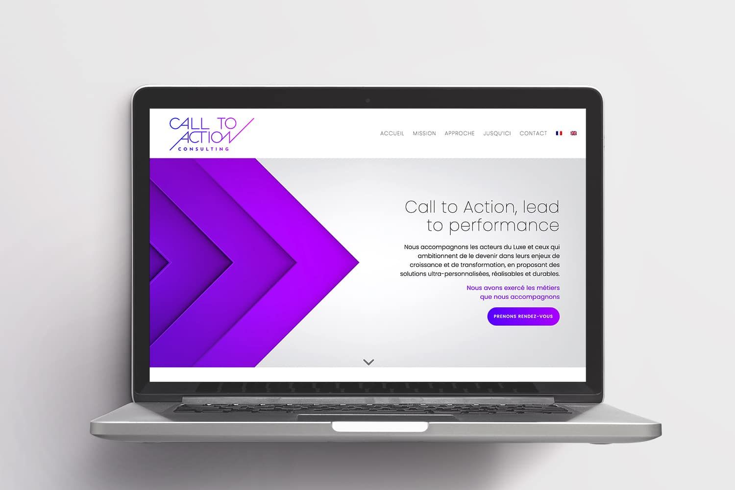 Call to Action Consulting : site vitrine bilingue