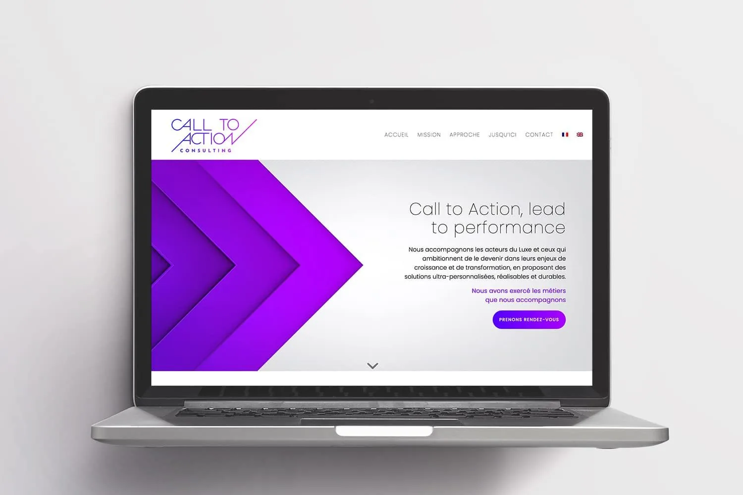Call to Action Consulting : site vitrine bilingue