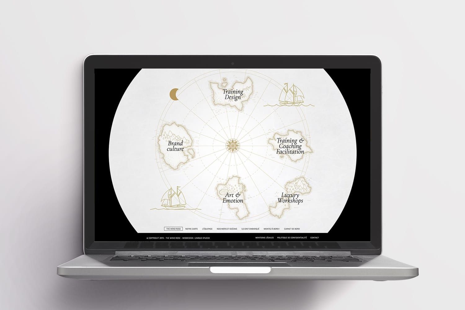 The Wind Rose : navigation illustrée en carte marine