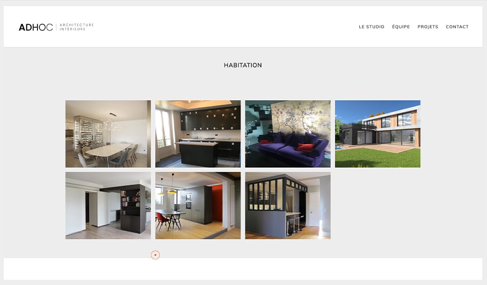 Découvrez une grille élégante de designs d'intérieur modernes comprenant des cuisines, des salons et de superbes extérieurs de maison sur notre site Web de studio WordPress minimaliste. Découvrez un monde où le design rencontre la fonctionnalité dans chaque espace organisé. Limbus Studio