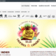 Dans un design de studio dynamique, la publicité colorée pour e-liquide présente des feuilles tropicales luxuriantes et le texte « West Indies Cocktails Caraïbes » élégamment affiché sur une étiquette circulaire. Limbus Studio
