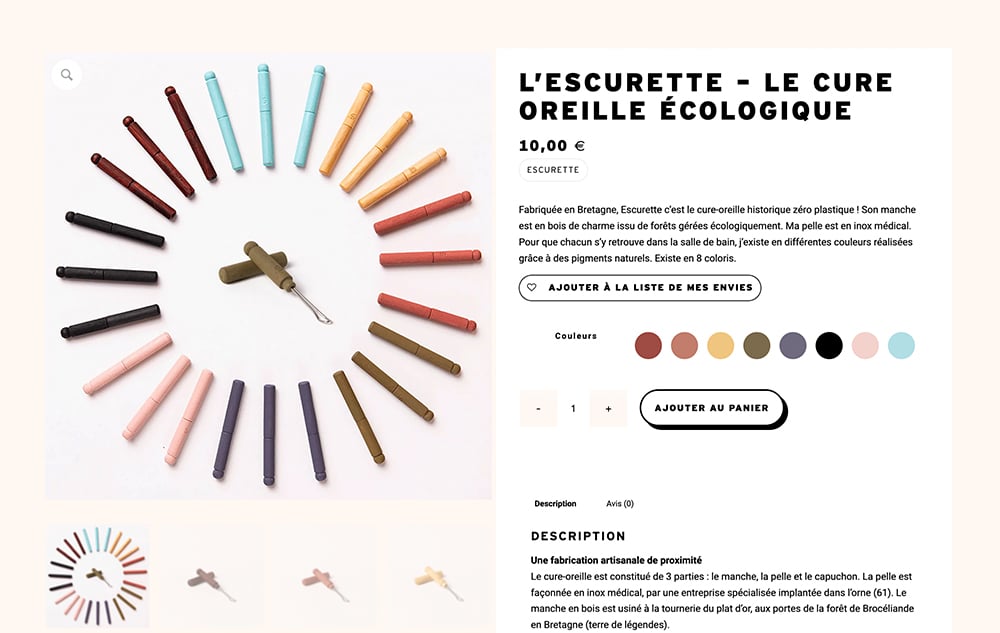 Les nettoyants auriculaires colorés sont disposés en cercle, mettant en valeur un design écologique qui rend le nettoyage élégant et durable. Limbus Studio