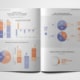 Un magazine ouvert présente des tableaux et des graphiques conçus par des experts, mettant en évidence les données statistiques et les comparaisons de 2017 à 2021. Le design élégant évoque une ambiance de studio professionnel, parfait pour ceux qui recherchent la clarté visuelle dans des ensembles de données complexes. Limbus Studio