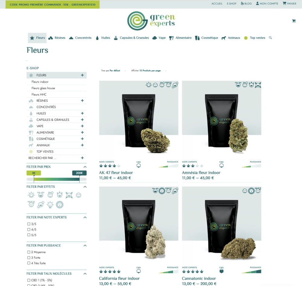 Découvrez notre site Web au design élégant présentant une large gamme de produits à base de fleurs de cannabis. Avec des prix compétitifs et des options de filtrage intuitives sur le côté, notre site offre une expérience de type studio pour une navigation et une sélection faciles. Limbus Studio