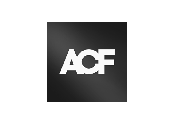 Carré noir avec des lettres blanches en gras « ACF » au centre, ressemblant à une icône de plugin élégante essentielle à la maintenance de WordPress. Limbus Studio