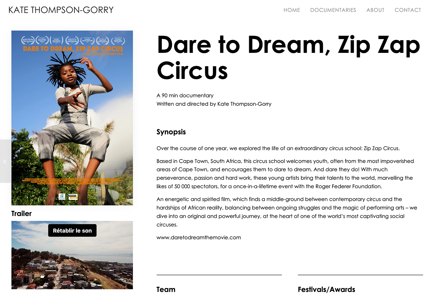 Découvrez le monde inspirant de « Dare to Dream, Zip Zap Circus » à travers notre site Internet captivant. Explorez le documentaire de Kate Thompson Gorry avec un synopsis détaillé et trouvez les coordonnées pour toute demande de renseignements. Limbus Studio