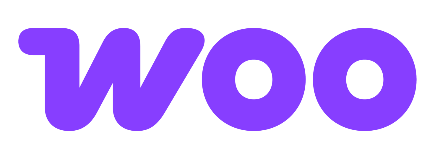 Le mot "woo" en lettres minuscules violettes et arrondies sur un fond clair, évoquant l'esprit ludique de WordPress et parfait pour l'image de marque d'une agence créative. Limbus Studio