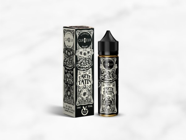 Packaging e-liquide Curieux - Édition Dessert - Tarte Tatin