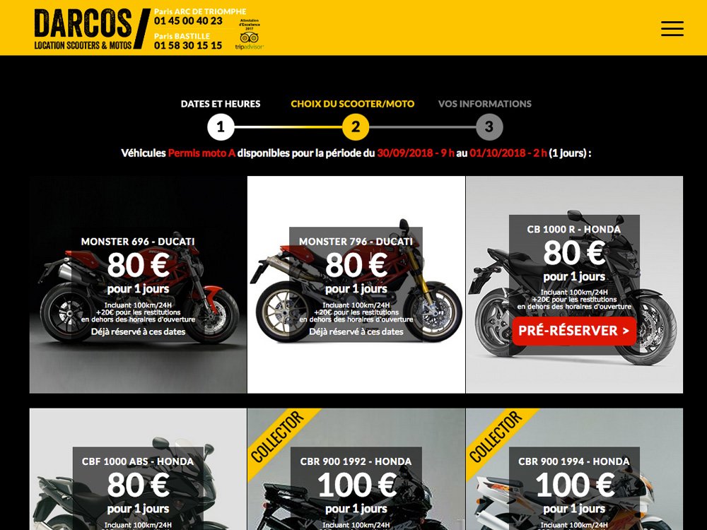 Découvrez notre service de location de motos comprenant des modèles Ducati et Honda. Vérifiez les prix et la disponibilité pour une balade palpitante. Notre site WordPress convivial facilite la réservation avec des options sélectionnées pour vous par notre agence experte. Limbus Studio