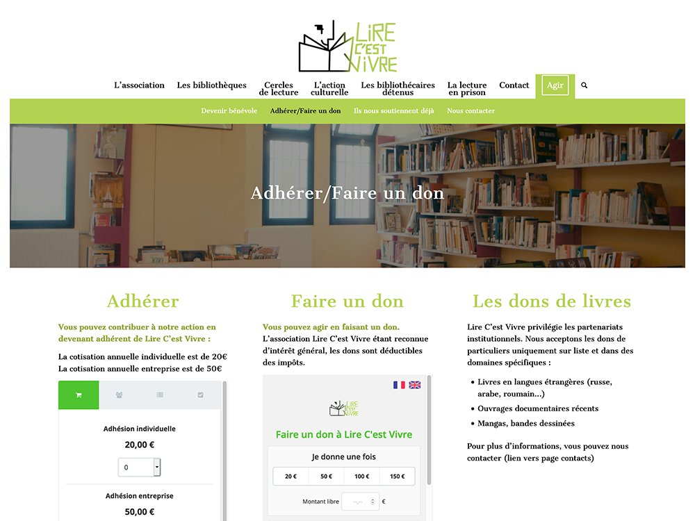 Découvrez « Lire c'est Vivre », un site magnifiquement conçu auquel vous pouvez adhérer ou faire un don. Avec un riche historique de bibliothèque, notre plateforme nourrit votre passion pour la lecture tout en soutenant la croissance et la créativité de notre communauté. Limbus Studio